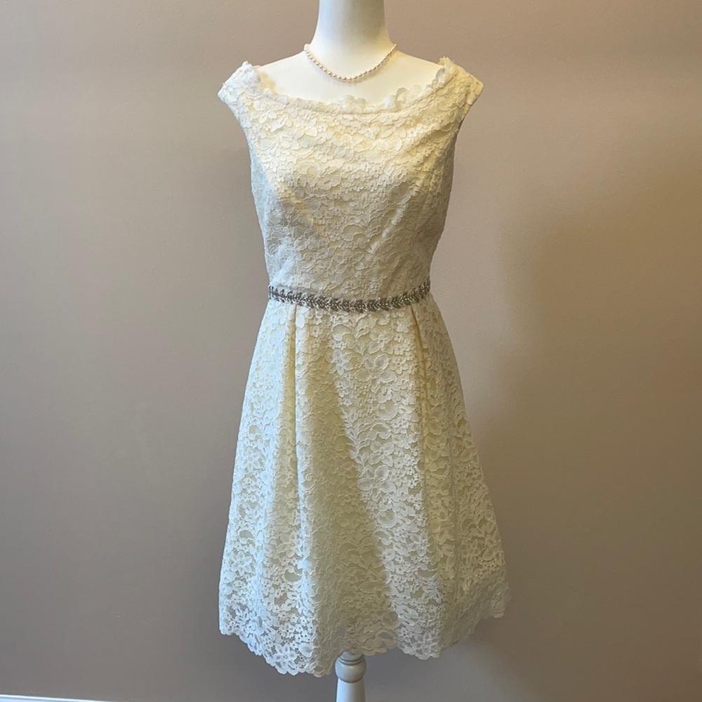 Lace dress by Teri Jon